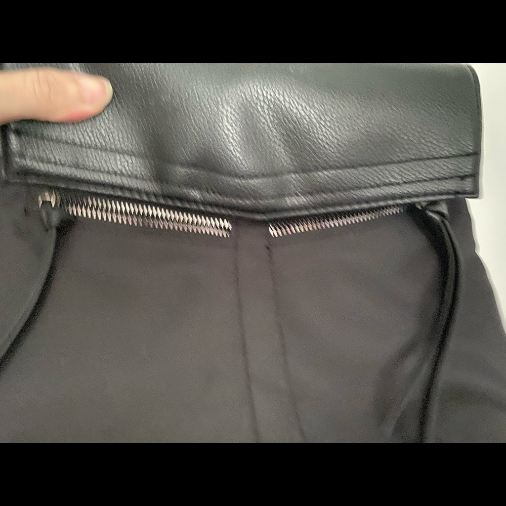 Black backpack purse